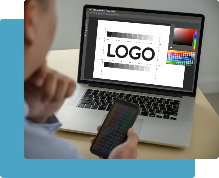 Design team working collaboratively to modernize and revitalize the Design team working collaboratively to modernize and revitalize the corporate identity, enhancing brand image.